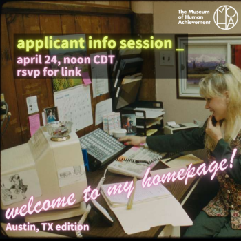 Banner for the Applicant Support Workshop featuring an archival image of a woman using a computer.